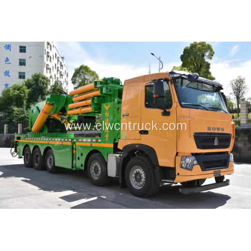 Guaranteed 100% SINO HOWO Truck Mounted 100tons Crane